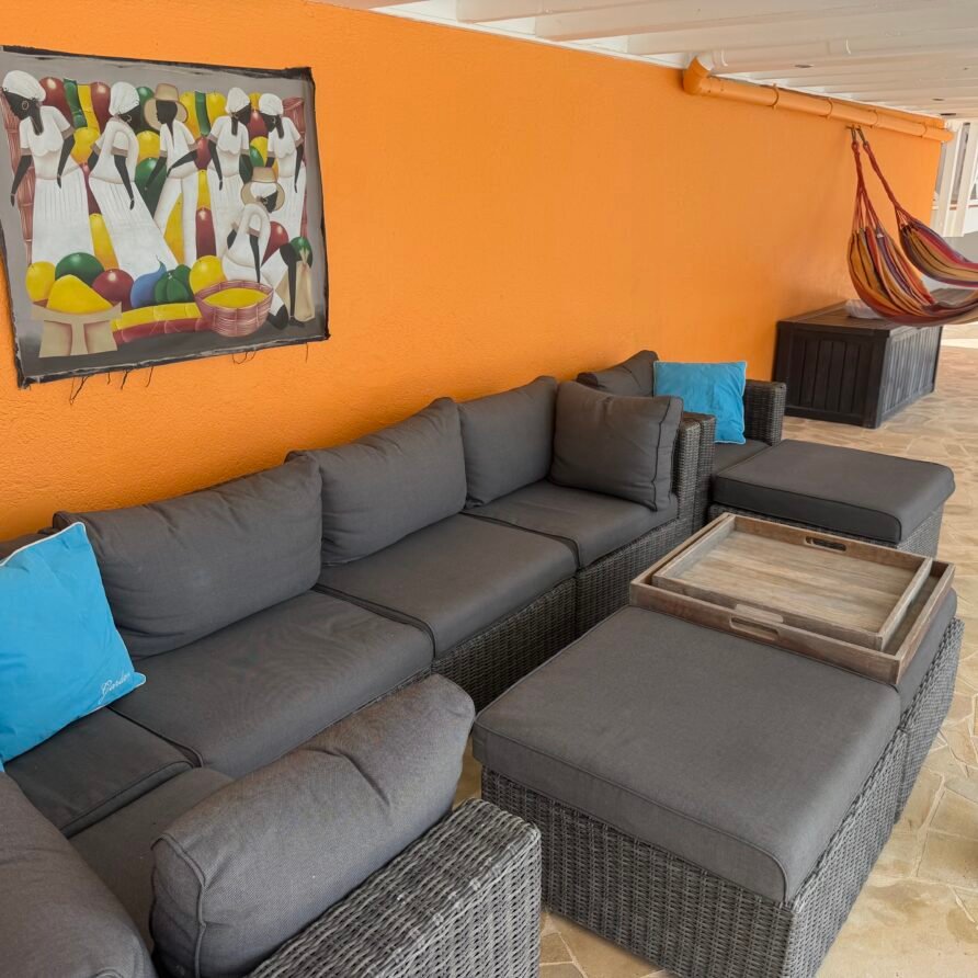 40-foot swimming pool on the lower sundeck overlooking the marina and Caribbean Sea.